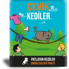 Patlatan Kediler Çevik Kediler Kart Oyunu, Kutu Oyunu, Parti Oyunu, Aile Oyunu